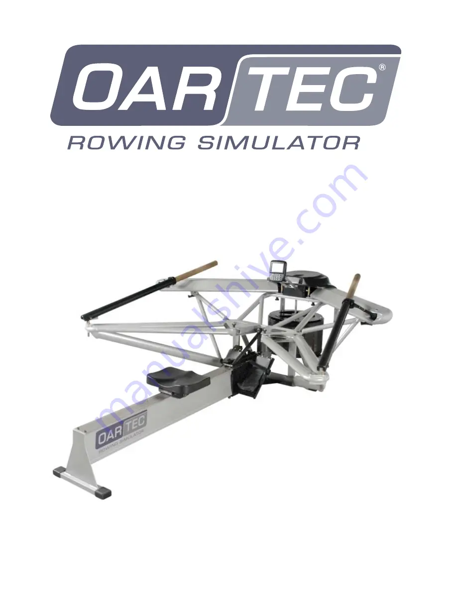 OARTEC Rowing Simulator Operation Manual Download Page 1