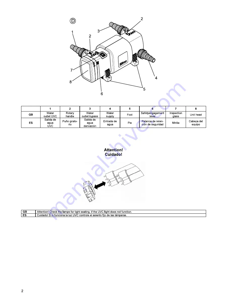 Oase Bitron 36C Operating Instructions Manual Download Page 2