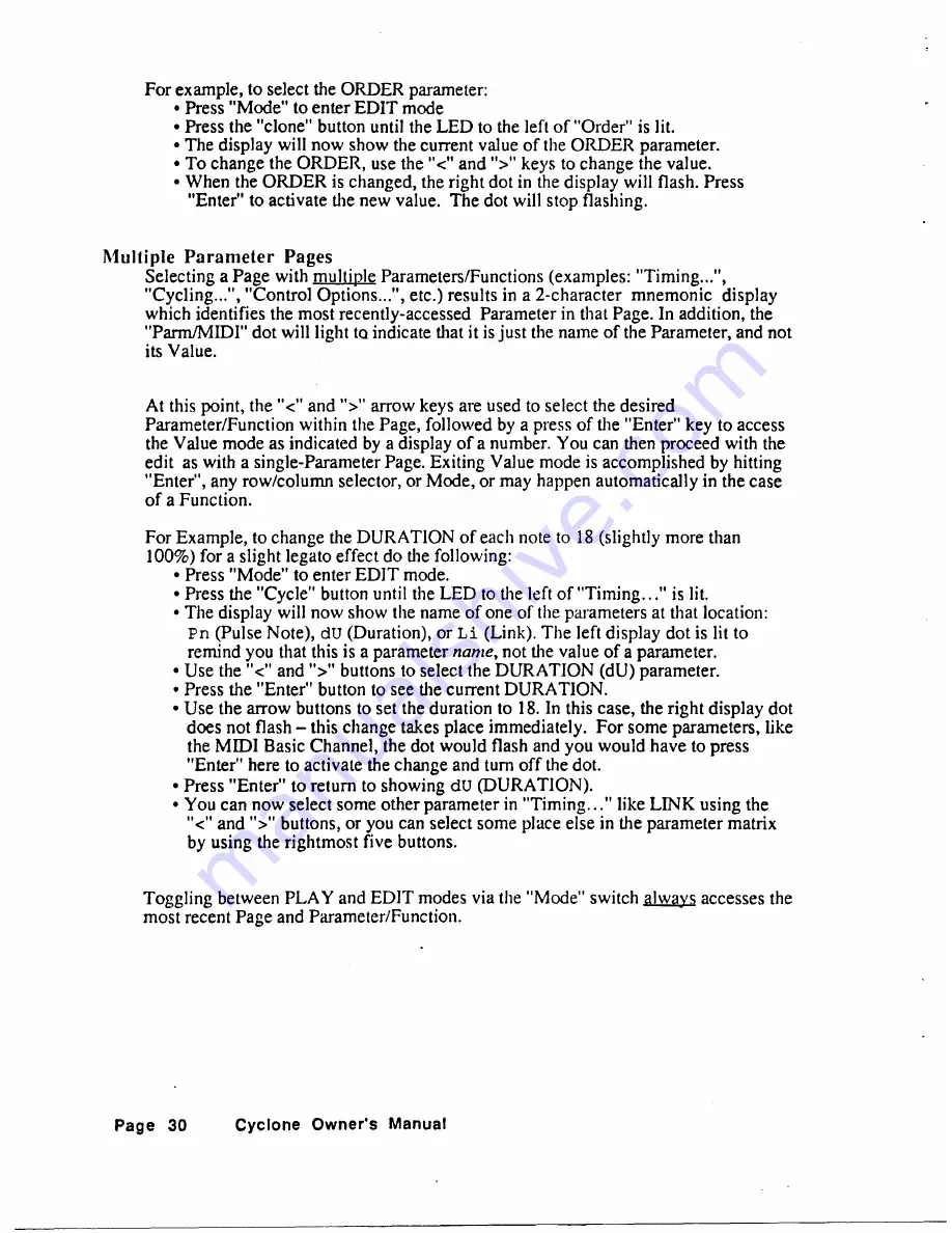 Oberheim Cyclone Perf/x Manual Download Page 28