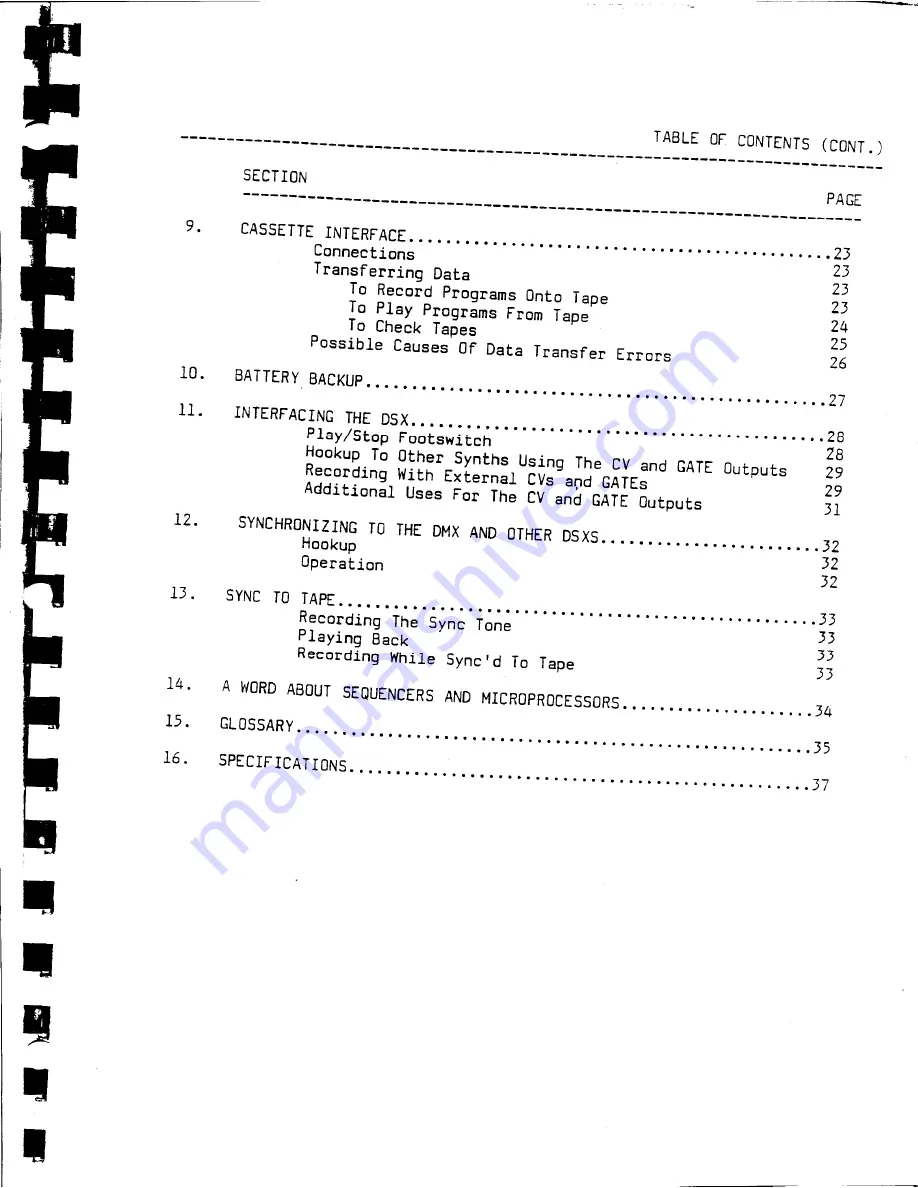 Oberheim DSX Owner'S Manual Download Page 4