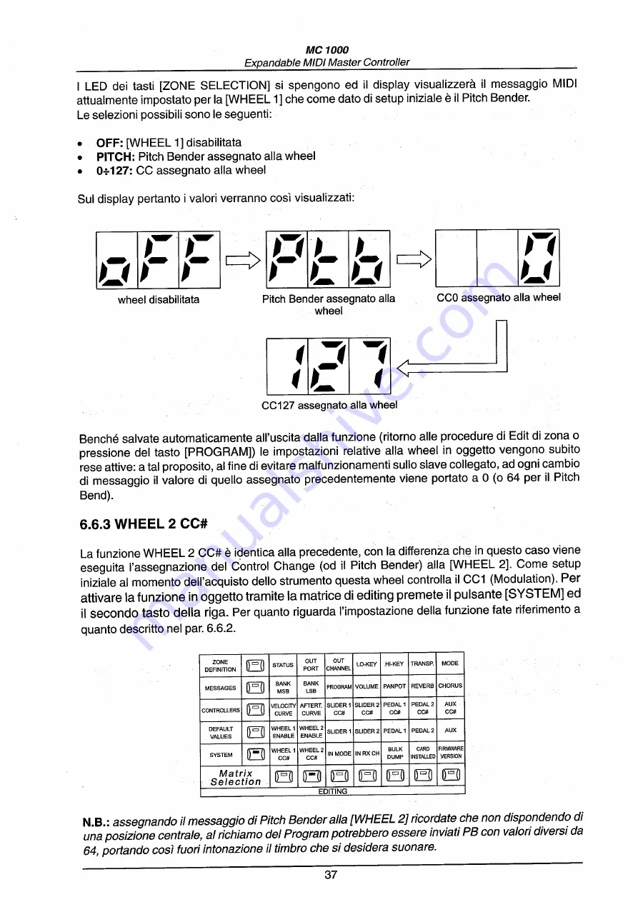 Oberheim MC 1000 Operating Manual Download Page 39