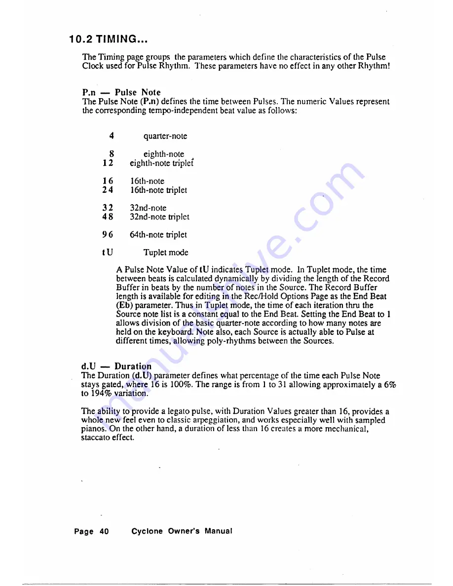 Oberheim Perf/x User Manual Download Page 36