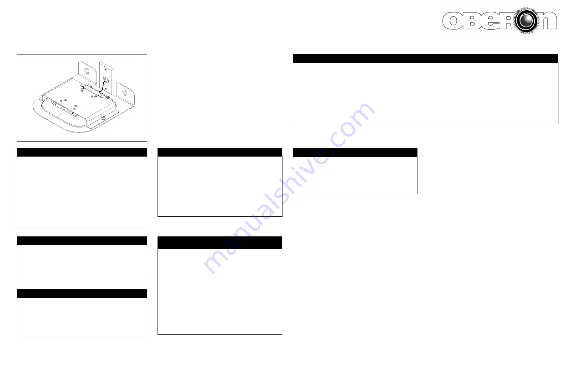 OBERON 1006-CCOAP Installation Manual Download Page 1