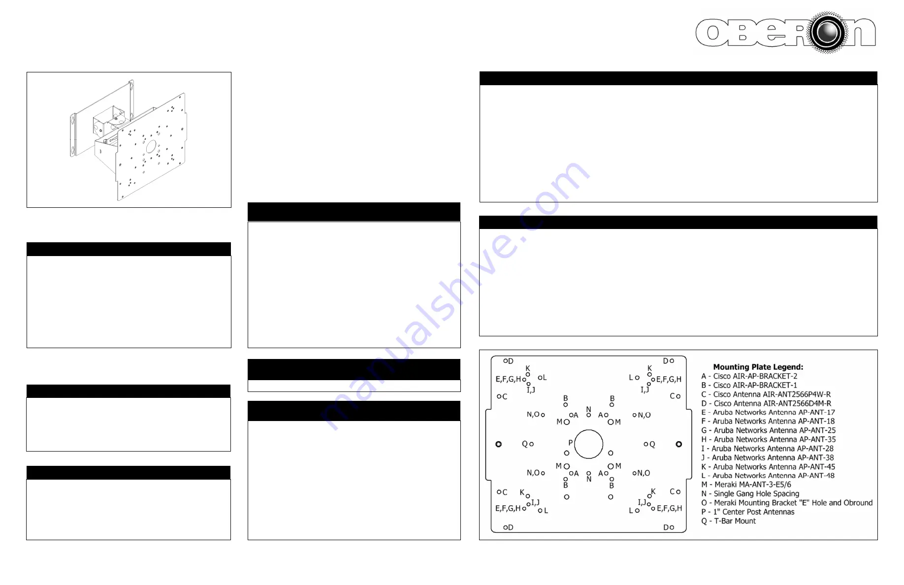 OBERON 1013-00 Installation Manual Download Page 1