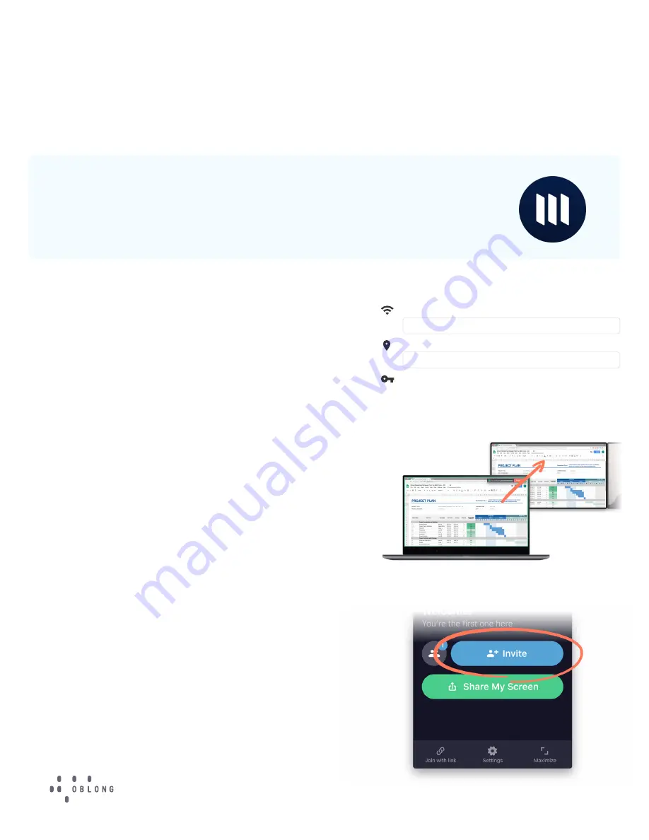 OBLONG MEZZANINE Quick Start Manual Download Page 1