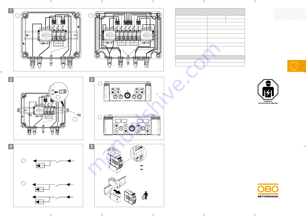 OBO Bettermann PKV-C1000ST100 Mounting Instructions Download Page 1