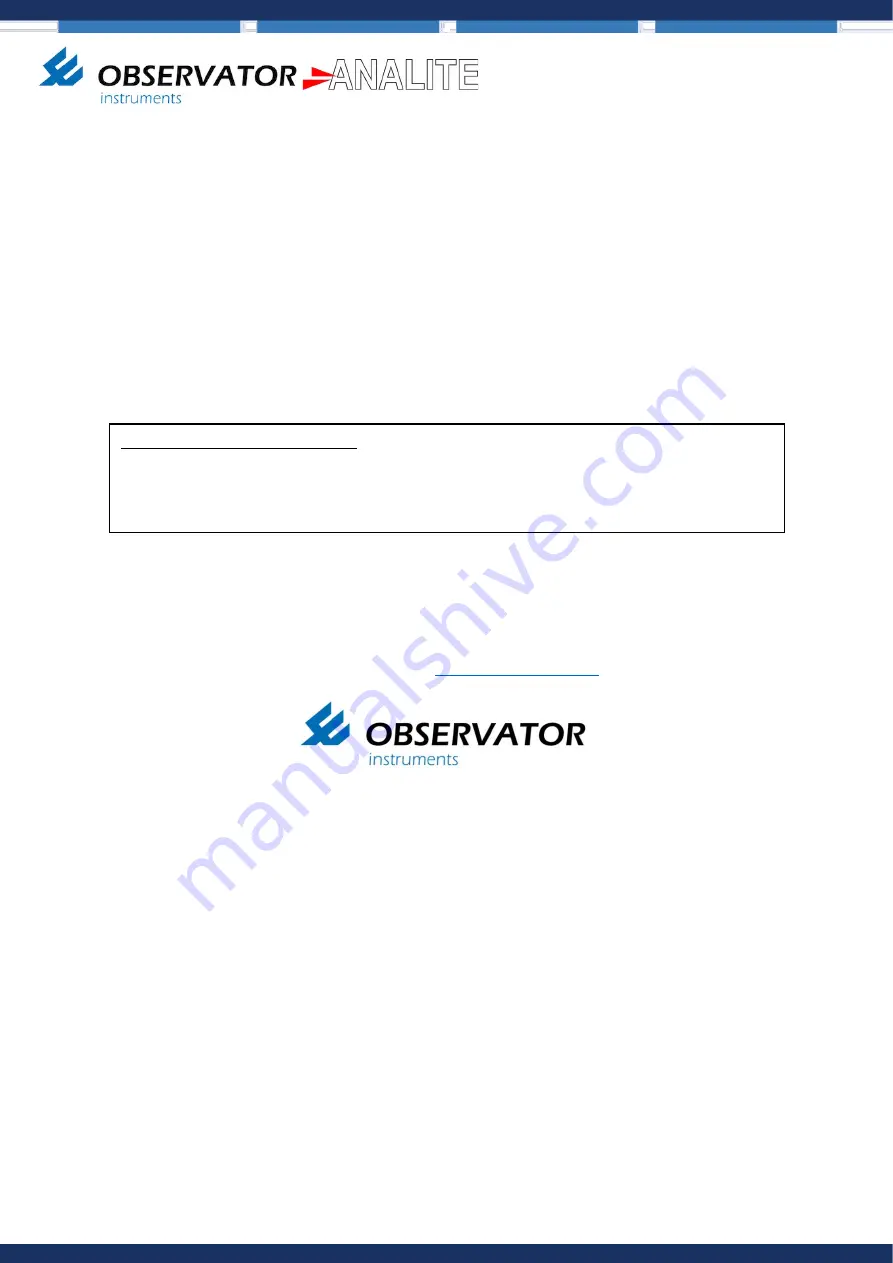 Observator Instruments Analite NEP-5000 Manual Download Page 103