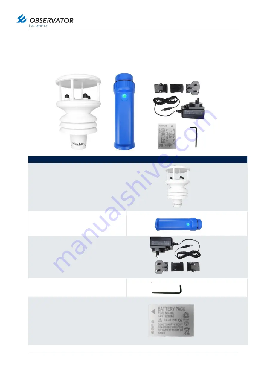 Observator Instruments MET-LINK Manual Download Page 11