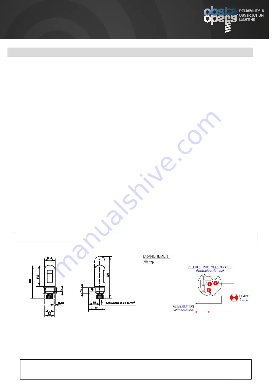 obsta OFC-RR-240Vac Installation And Operation Manual Download Page 8