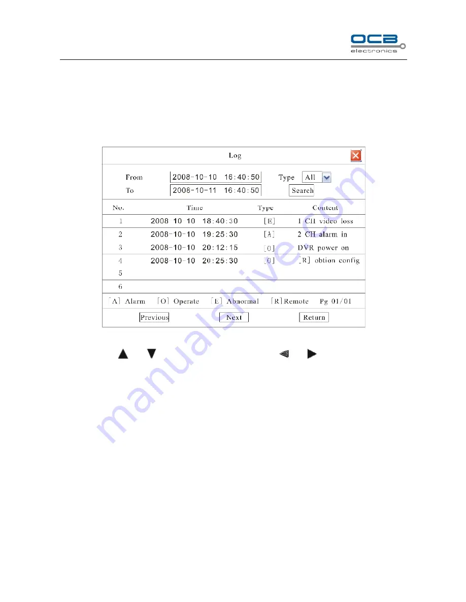 OCB OCB-DVR404DB Скачать руководство пользователя страница 48