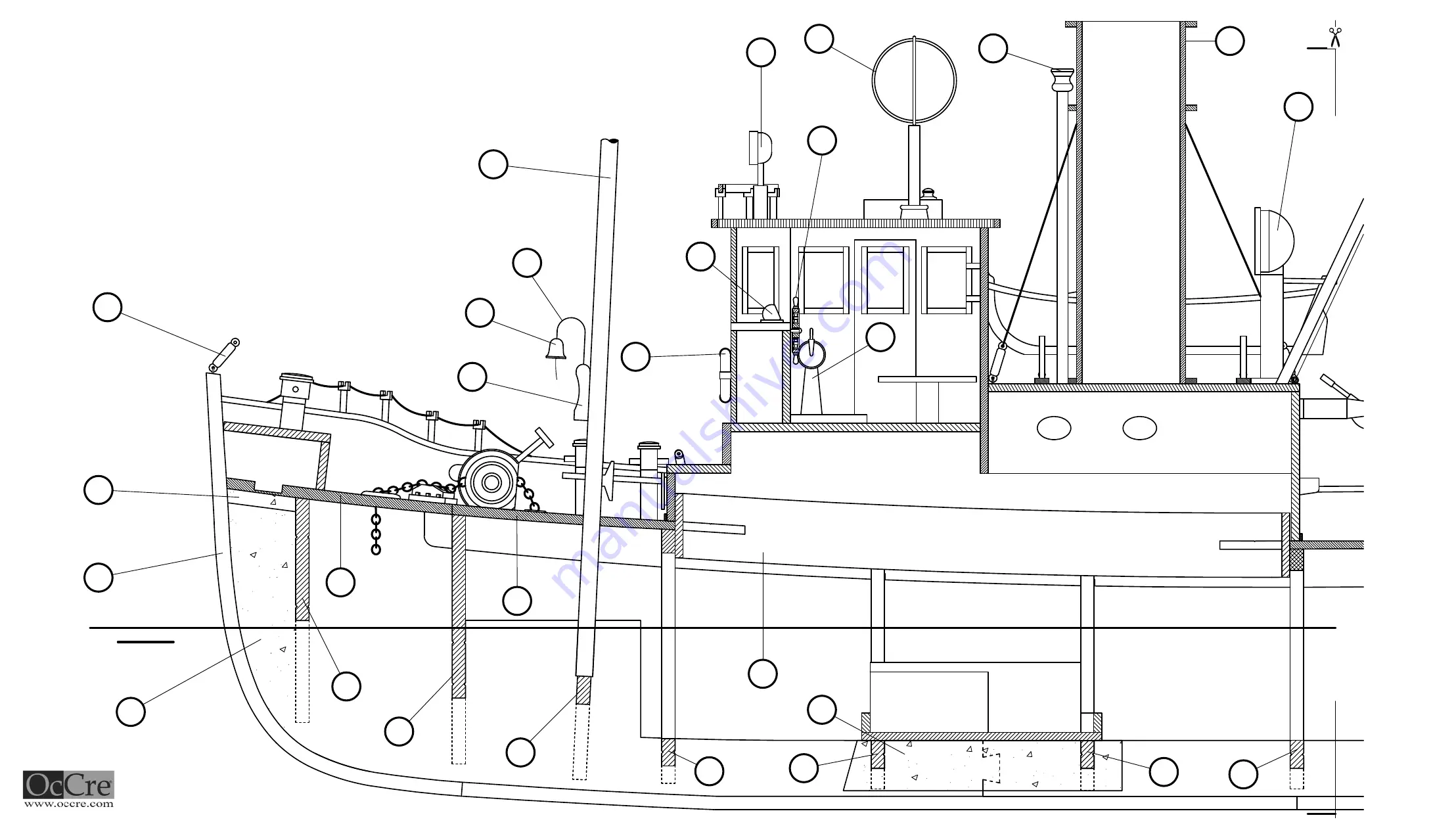 OcCre ULISES R-C Remolcador 61001 Assembly Instructions Manual Download Page 36