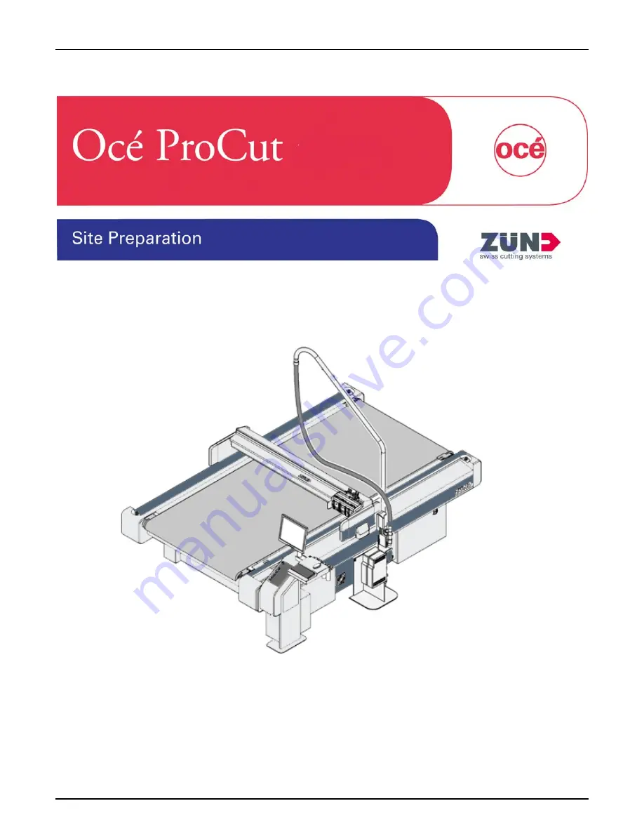 Oce ProCut 1600 M Manual Download Page 1