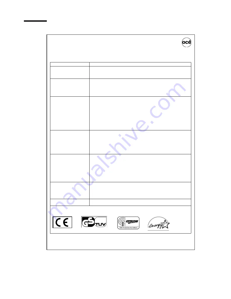 Oce TDS400 User Manual Download Page 190