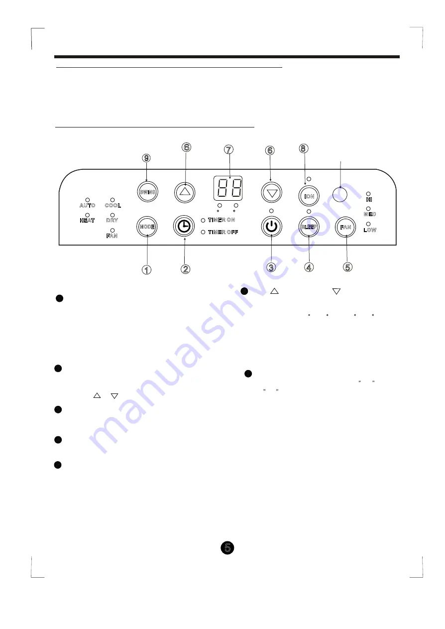 Ocean Breeze OBZ-10PE Owner'S Manual Download Page 7