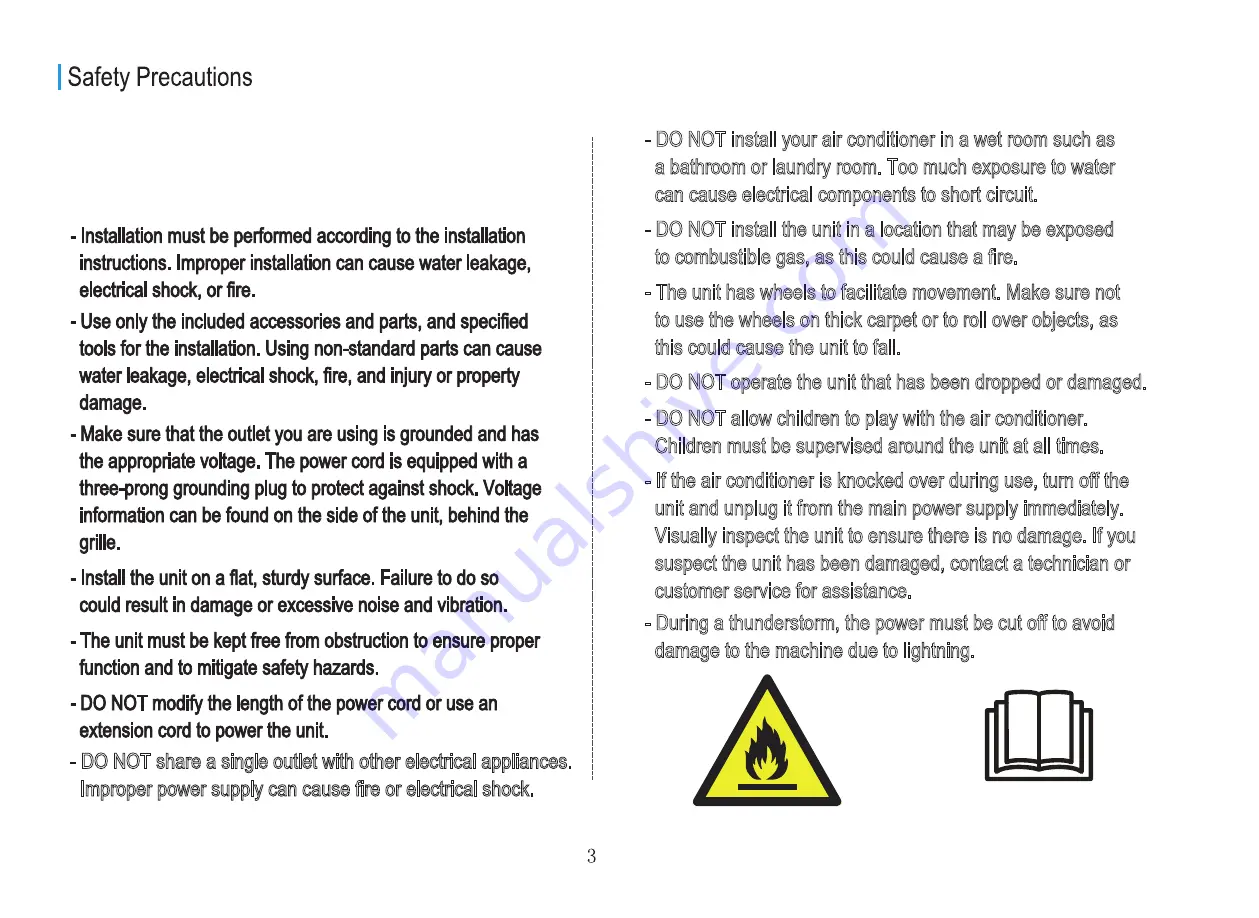 Ocean Breeze OBZ-12NPF Owner'S Manual Download Page 4