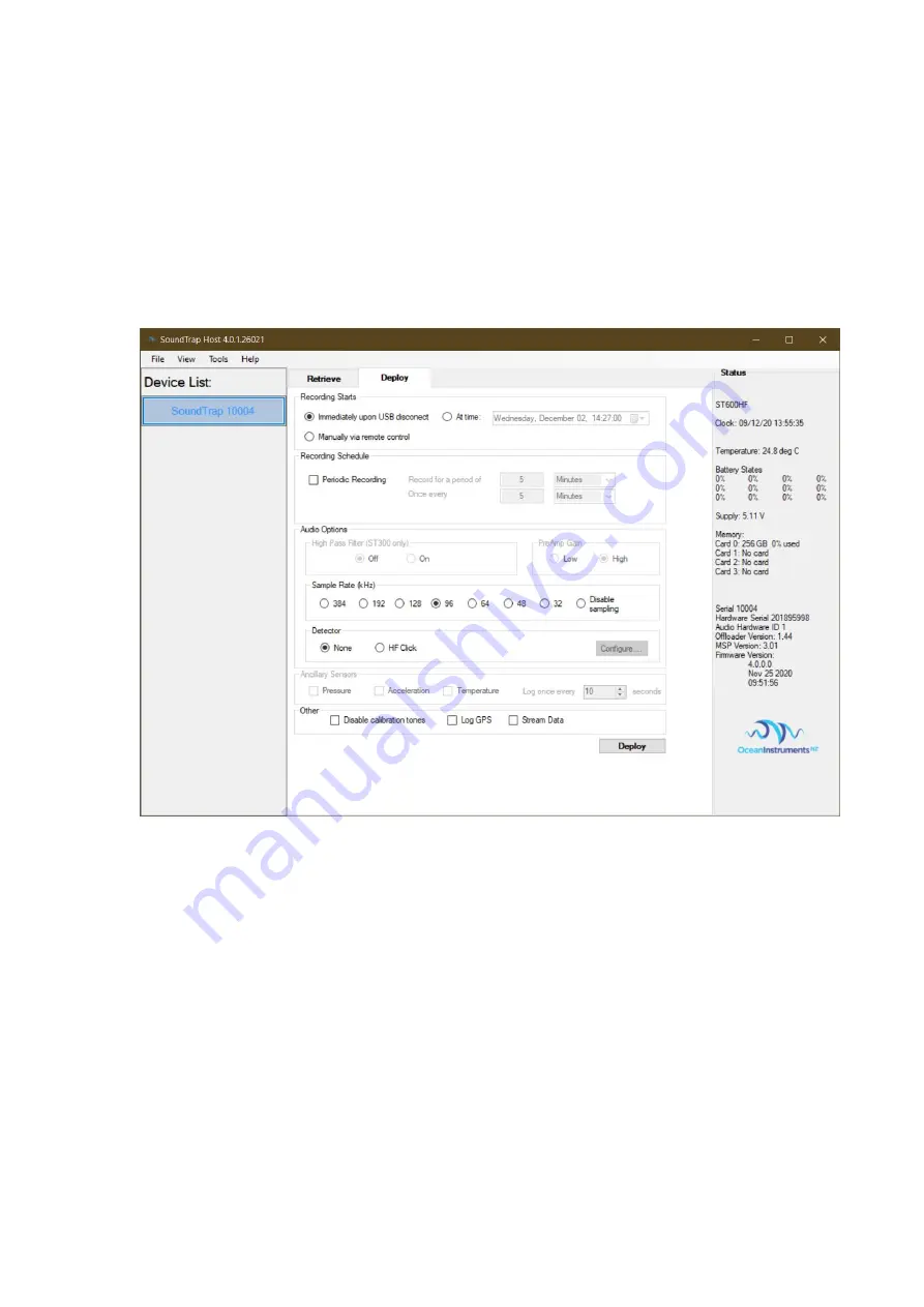 Ocean Instruments SoundTrap ST640 User Manual Download Page 11