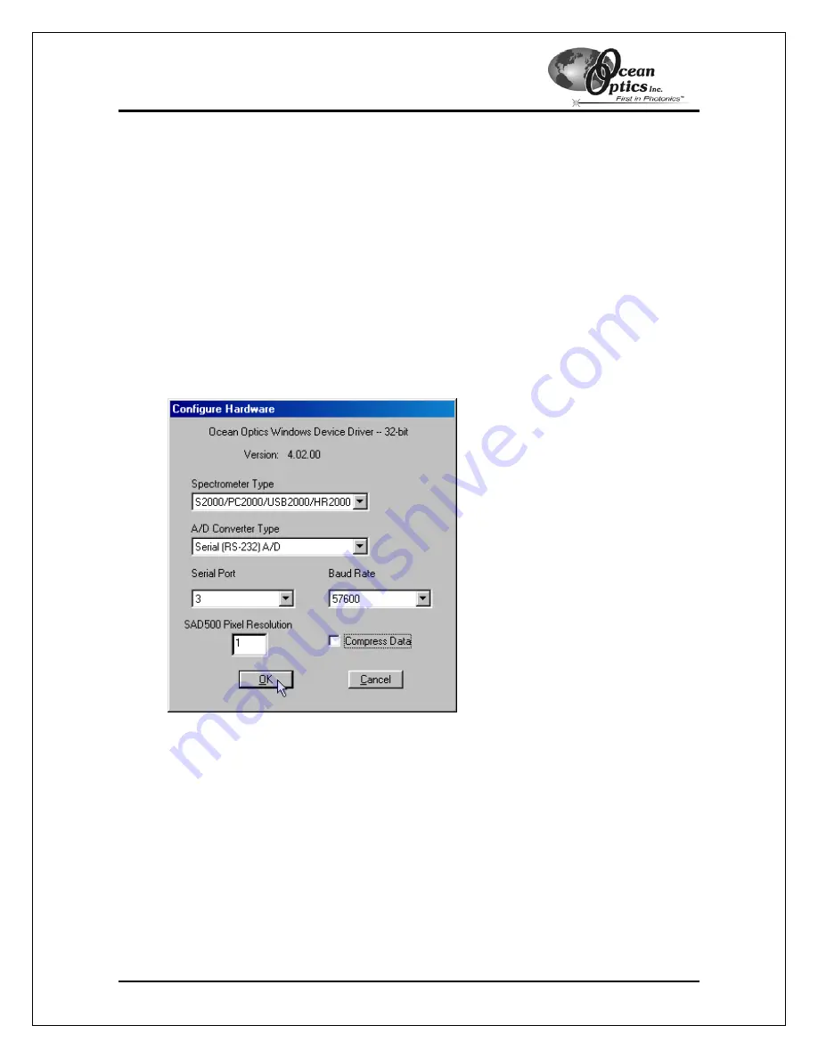 Ocean Optics ADC1000-USB Operating Instructions Manual Download Page 13