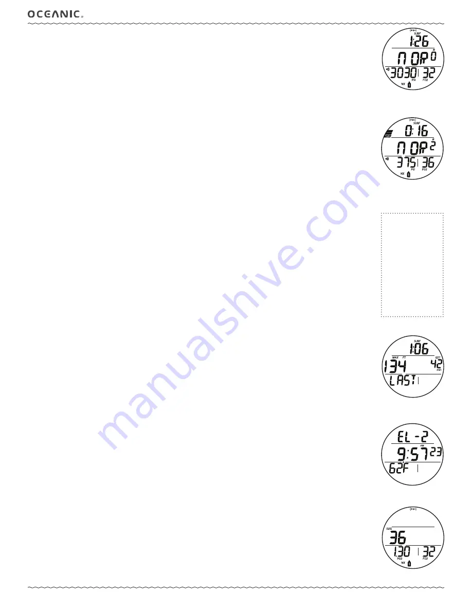 Oceanic ATOM 3.0 Operating Manual Download Page 16