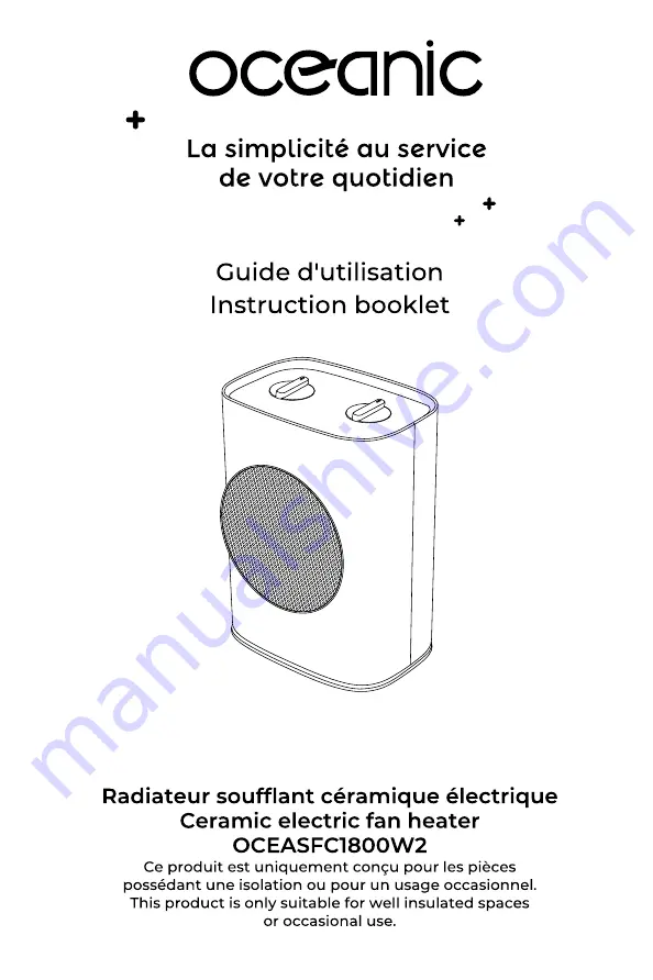 Oceanic OCEASFC1800W2 Скачать руководство пользователя страница 1