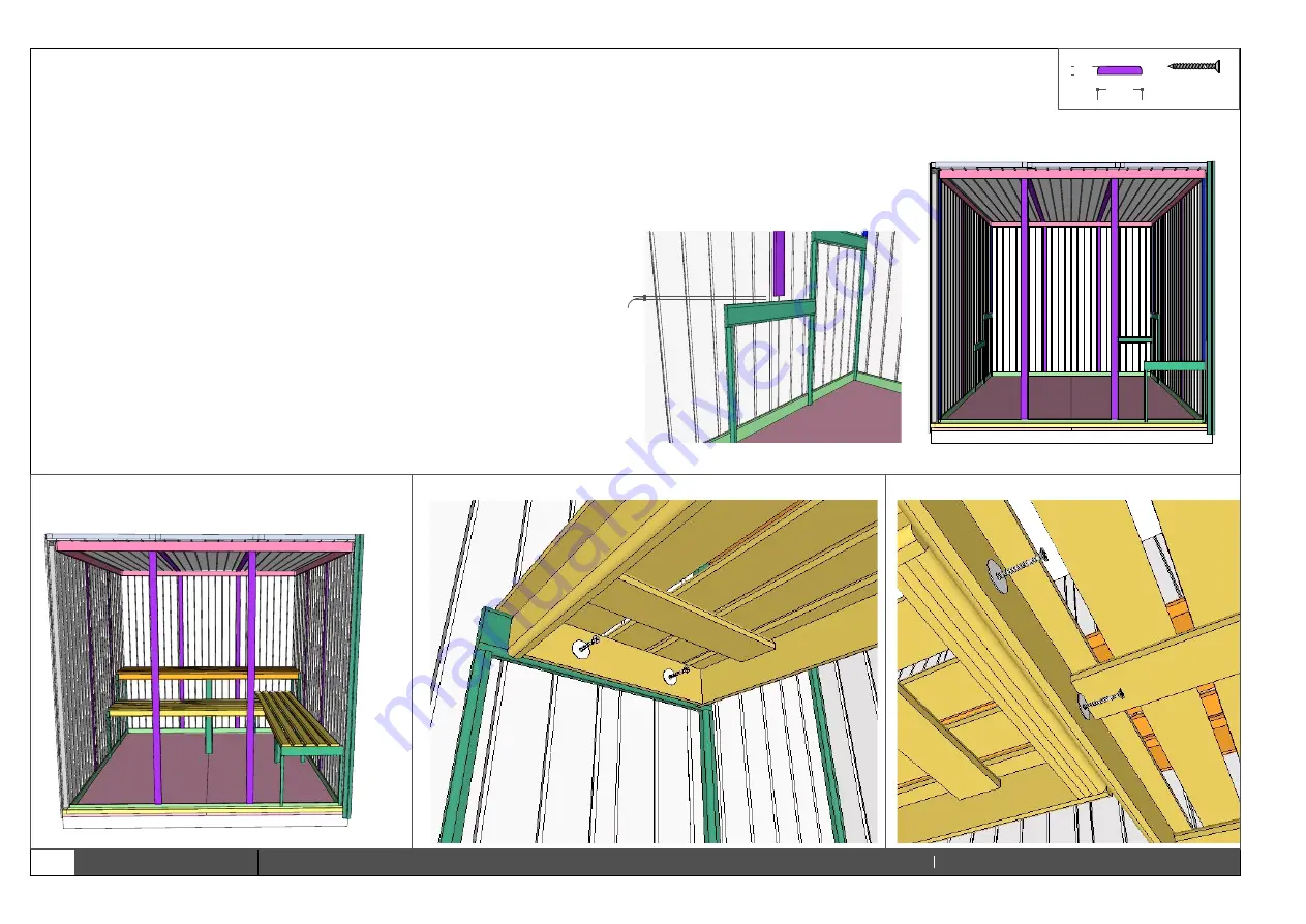 Oceanic Outdoor Sauna Series Generic Assembly Manual Download Page 18