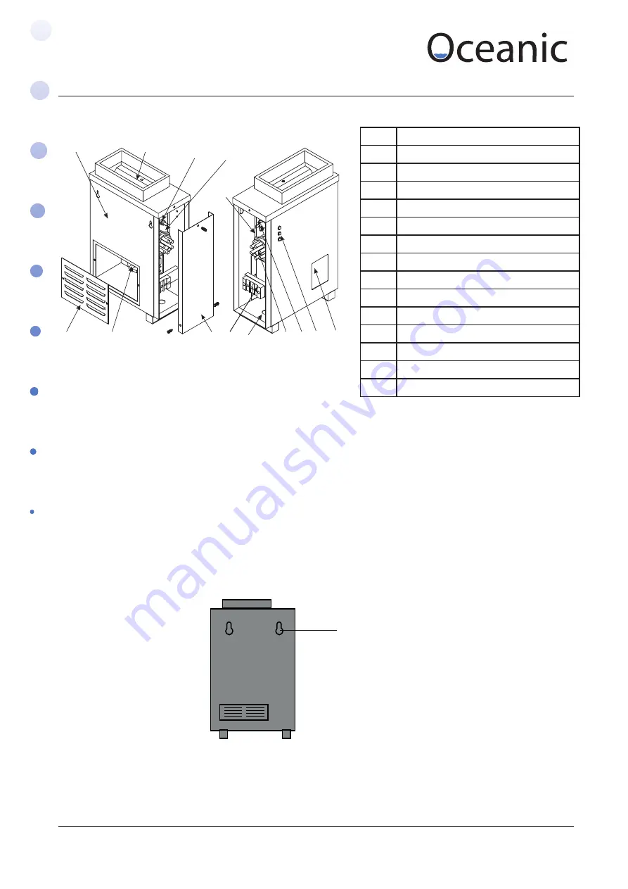 Oceanic Saunarium D2035 Assembly And Operating Manual Download Page 10