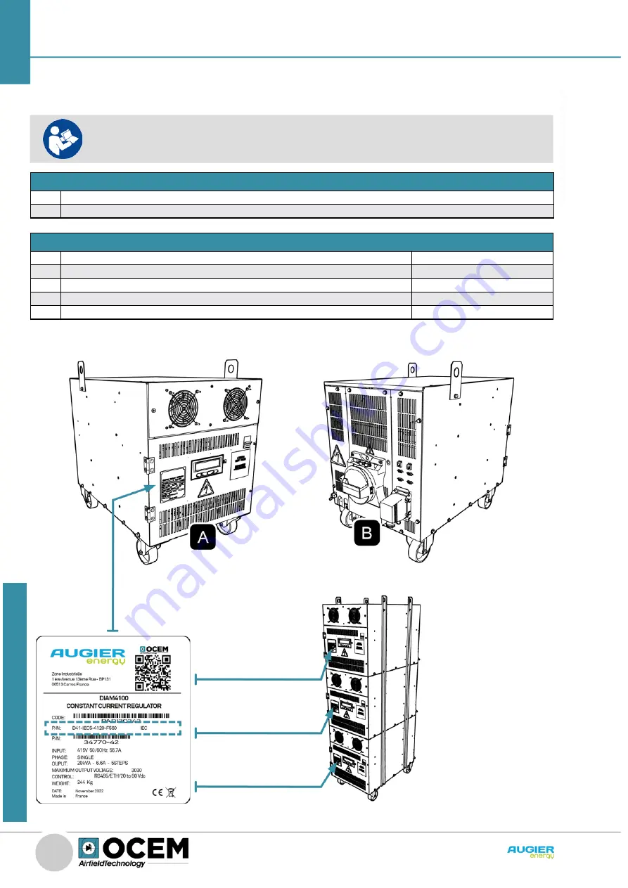 OCEM DIAM3200 IGBT Скачать руководство пользователя страница 52