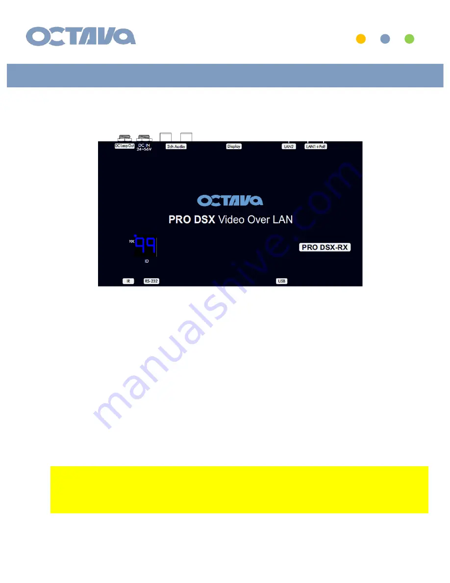 Octava PRO DSX- RX Installation Manual Download Page 12