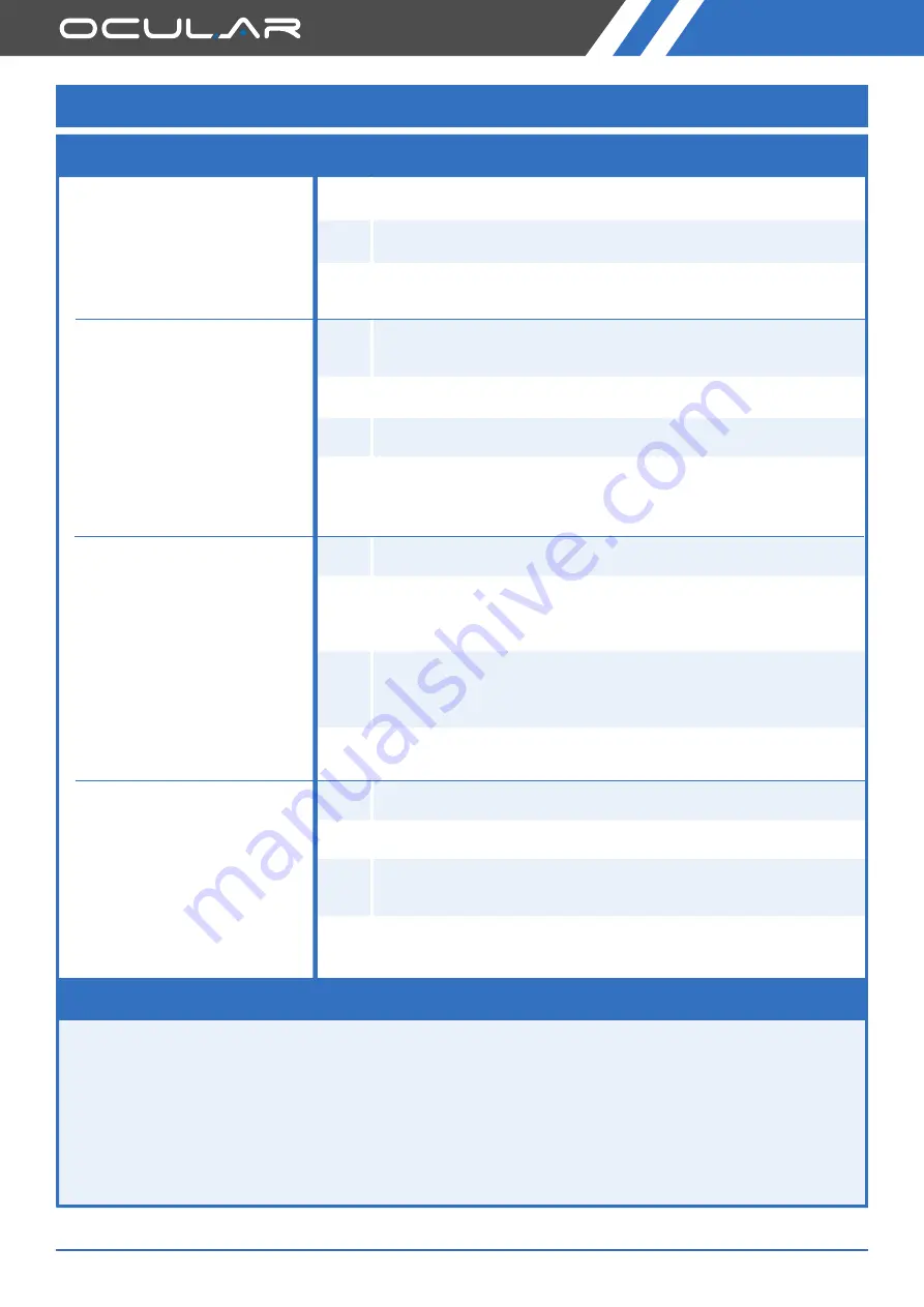 Ocular IOCAP06C-22 Installation Manual Download Page 11