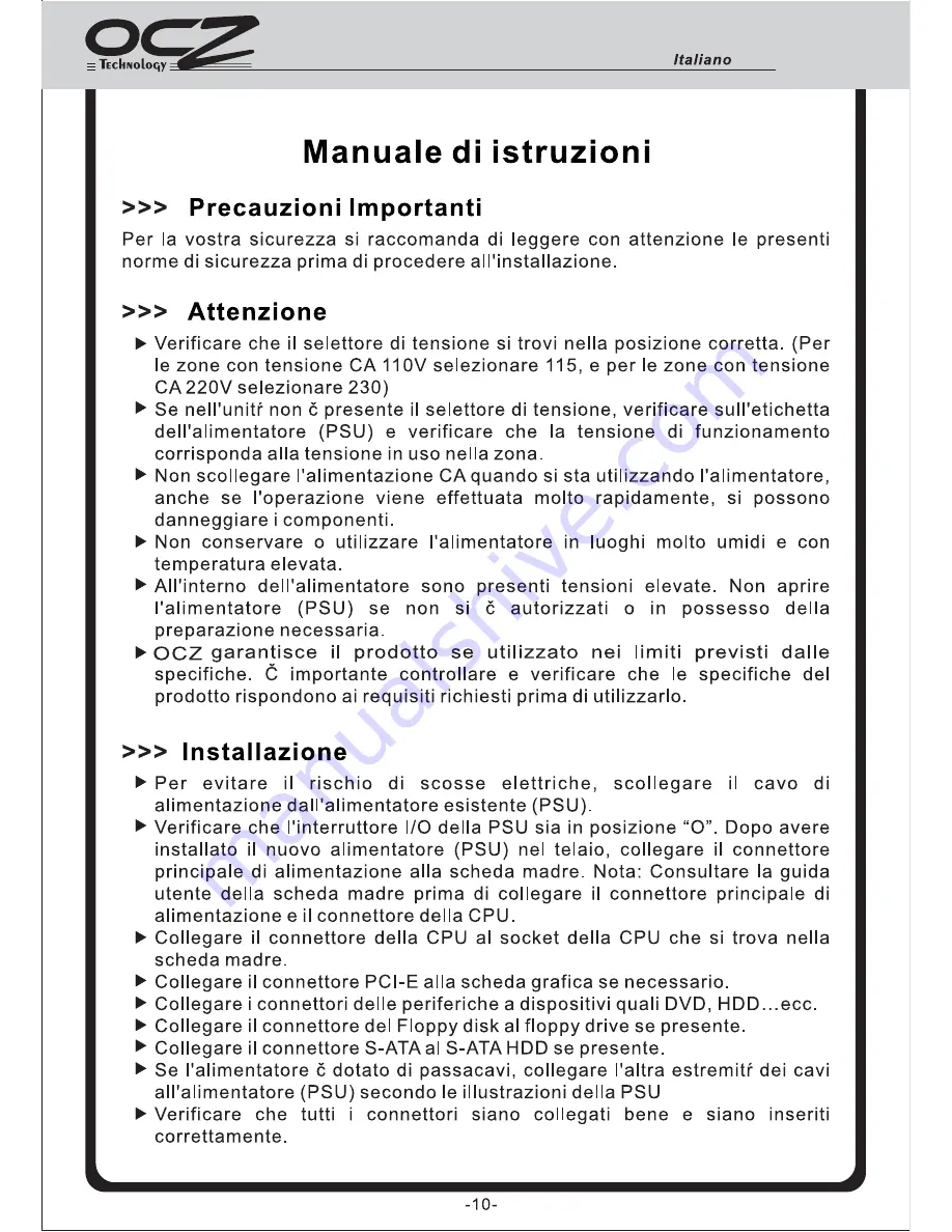 OCZ MOD X STREAM-PRO User Manual Download Page 11