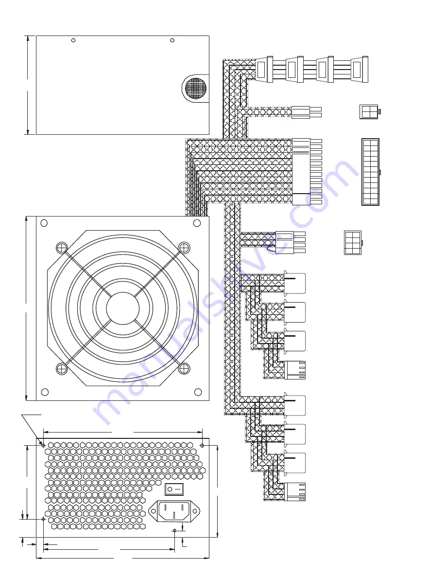 OCZ STEALTHXSTREAM 400 - MECHANICAL DRAWING Manual Download Page 1