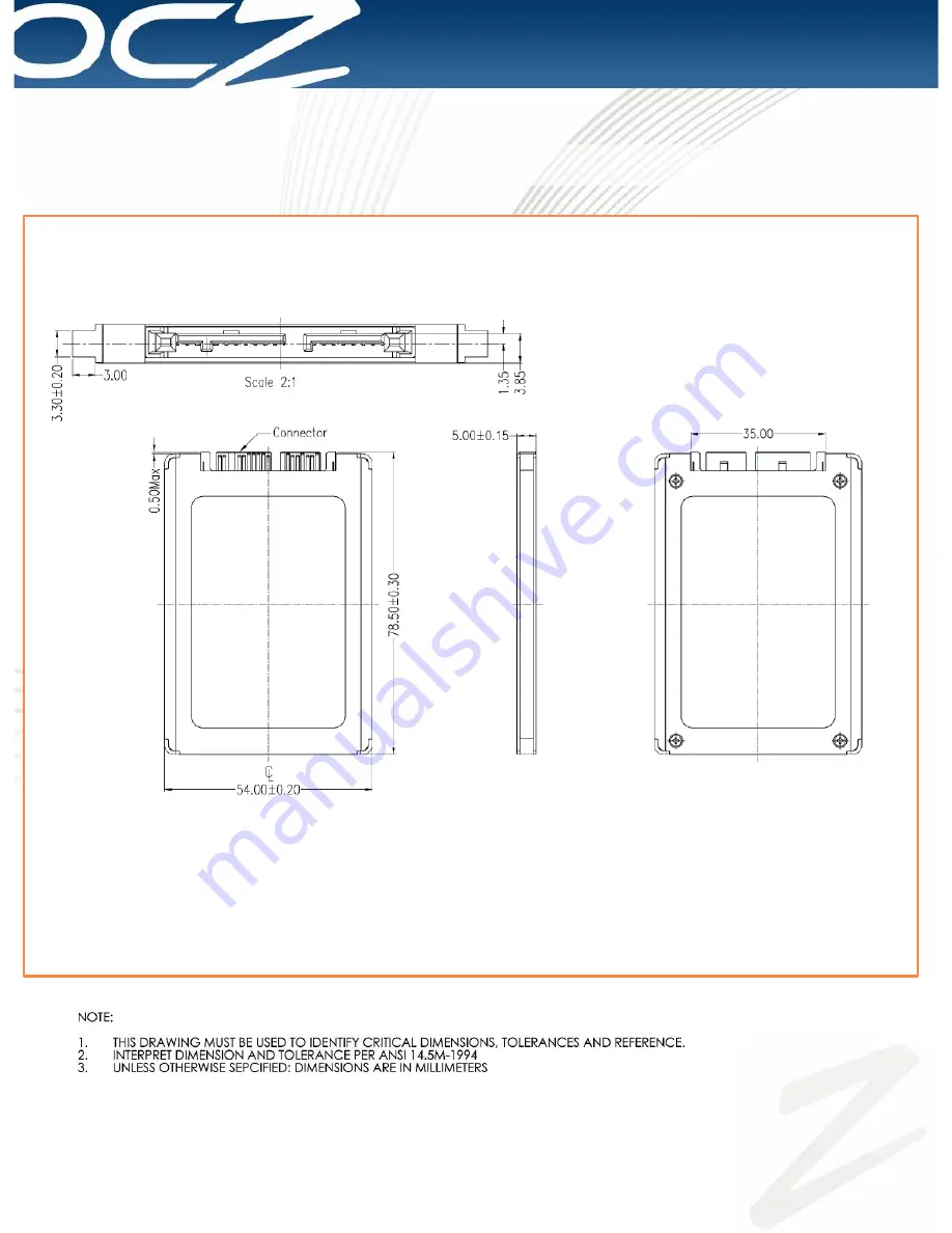 OCZ VERTEX 2 SATA II 1.8 Datasheet Download Page 3