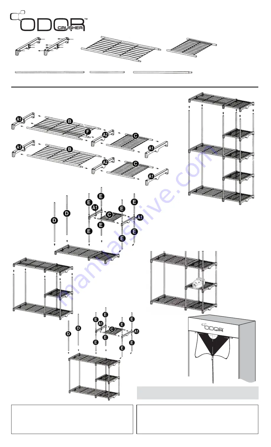 Odor Crusher Dry-Clean Closet Instructions For Assembly Download Page 1