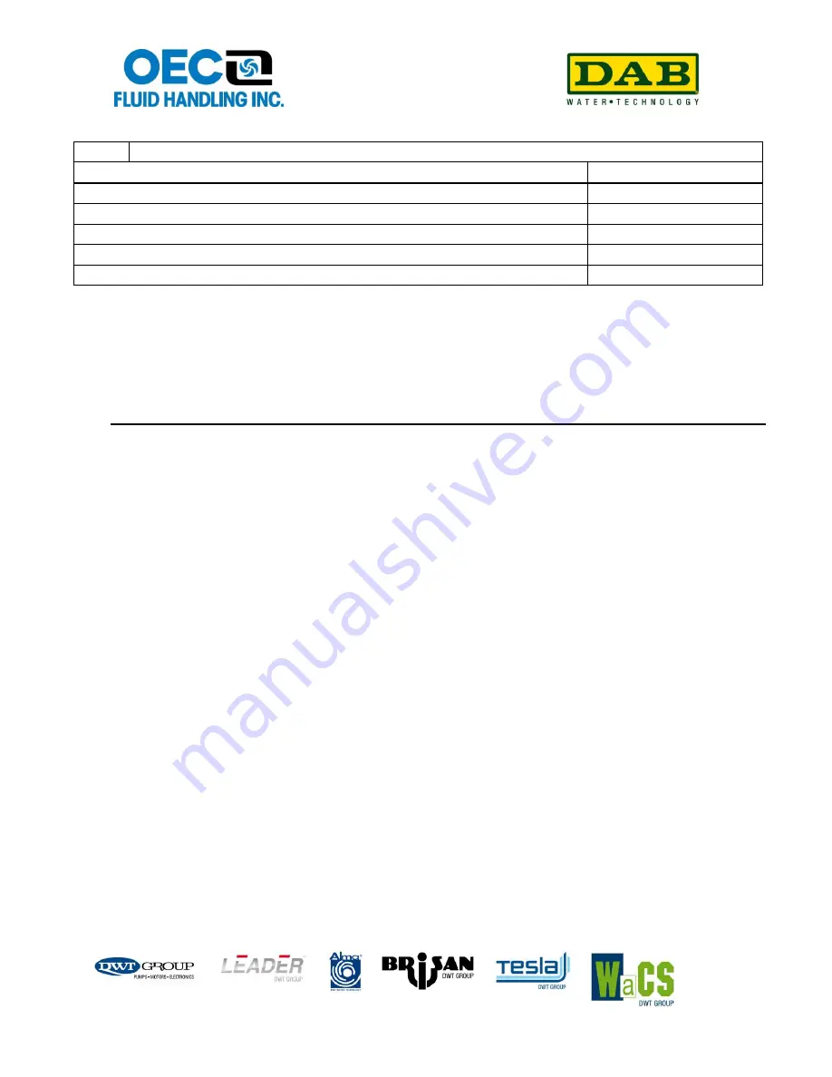 OEC DAB BD-1000 Installation, Operation & Service Manual Download Page 13