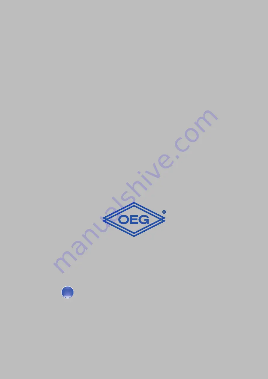 OEG 516005260 Installation And Operating Instructions Manual Download Page 18