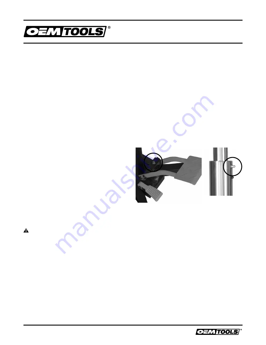 OEM Tools 24790 Operating Instructions And Parts Manual Download Page 4