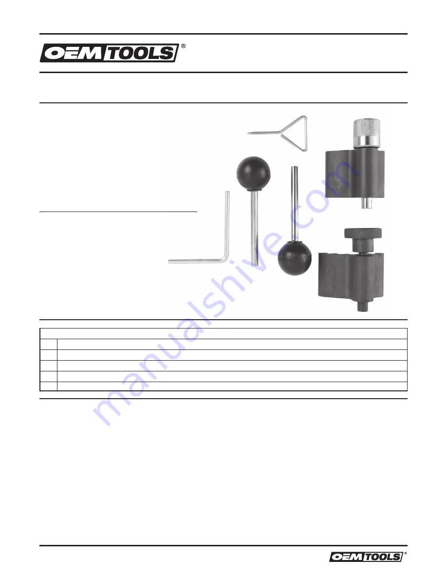 OEM Tools 27402 Operating Instructions And Parts Manual Download Page 3