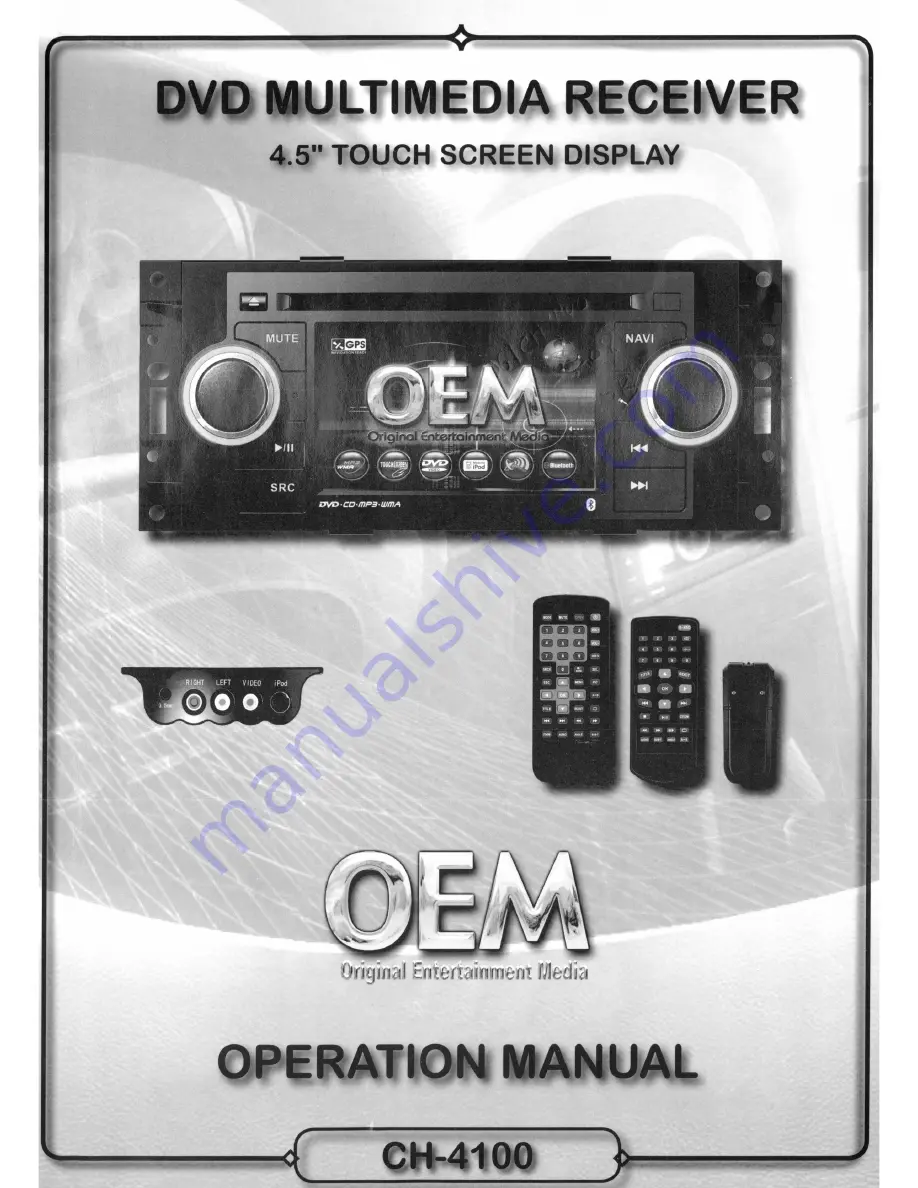 OEM CH-4100 Operation Manual Download Page 1