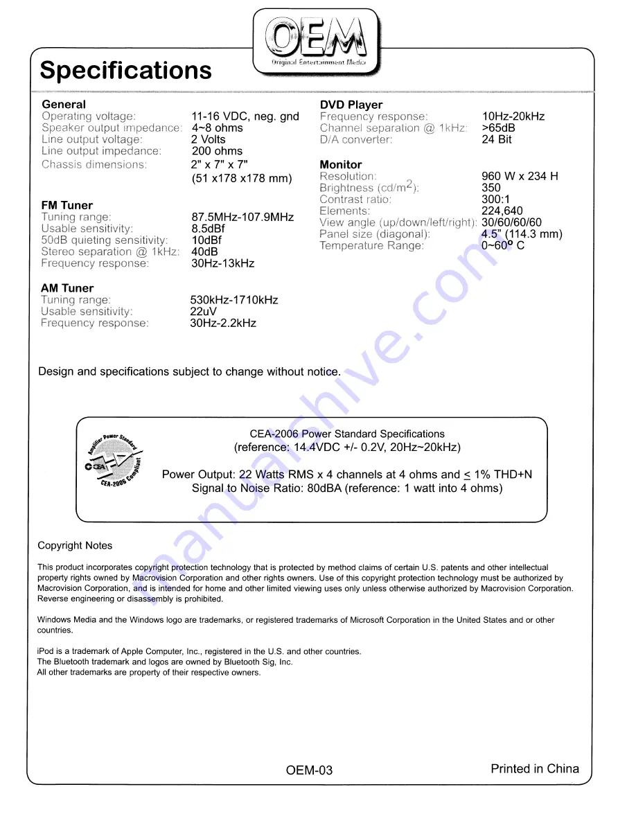 OEM CH-4100 Скачать руководство пользователя страница 47