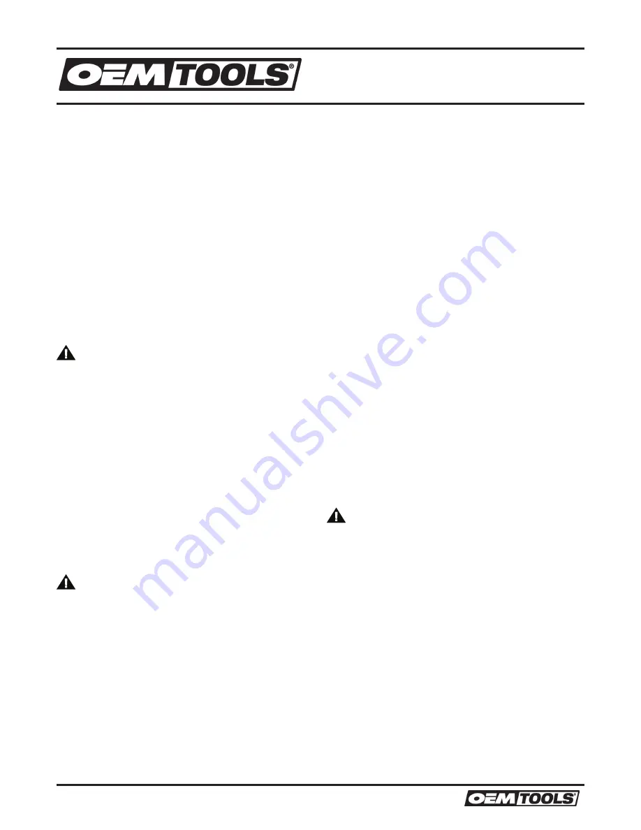 Oemtools 24834 Operating Instructions And Parts Manual Download Page 4