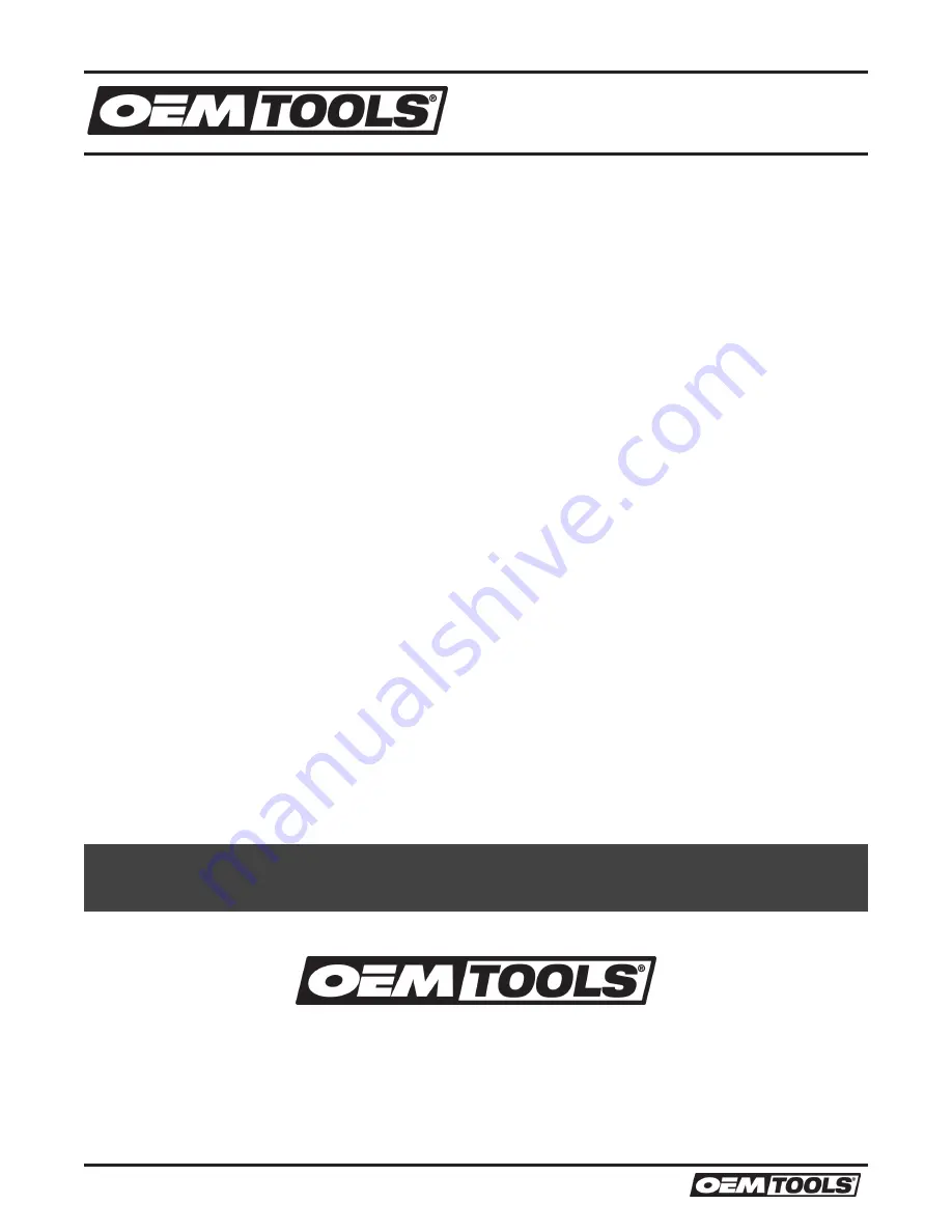 Oemtools 24834 Operating Instructions And Parts Manual Download Page 6