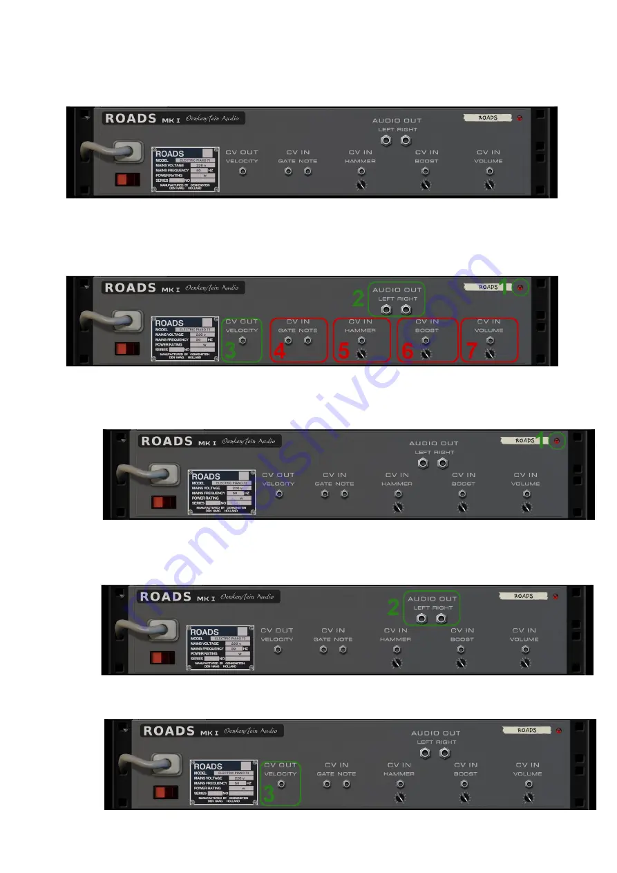 Oenkenstein Audio ROADS MK1 Operation Manual Download Page 9