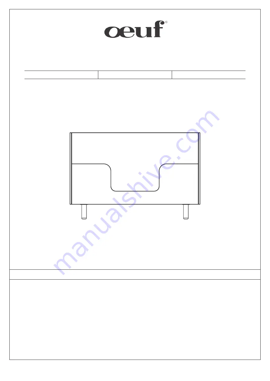 Oeuf 1FBCK0-EU Series Assembly Instructions Manual Download Page 1