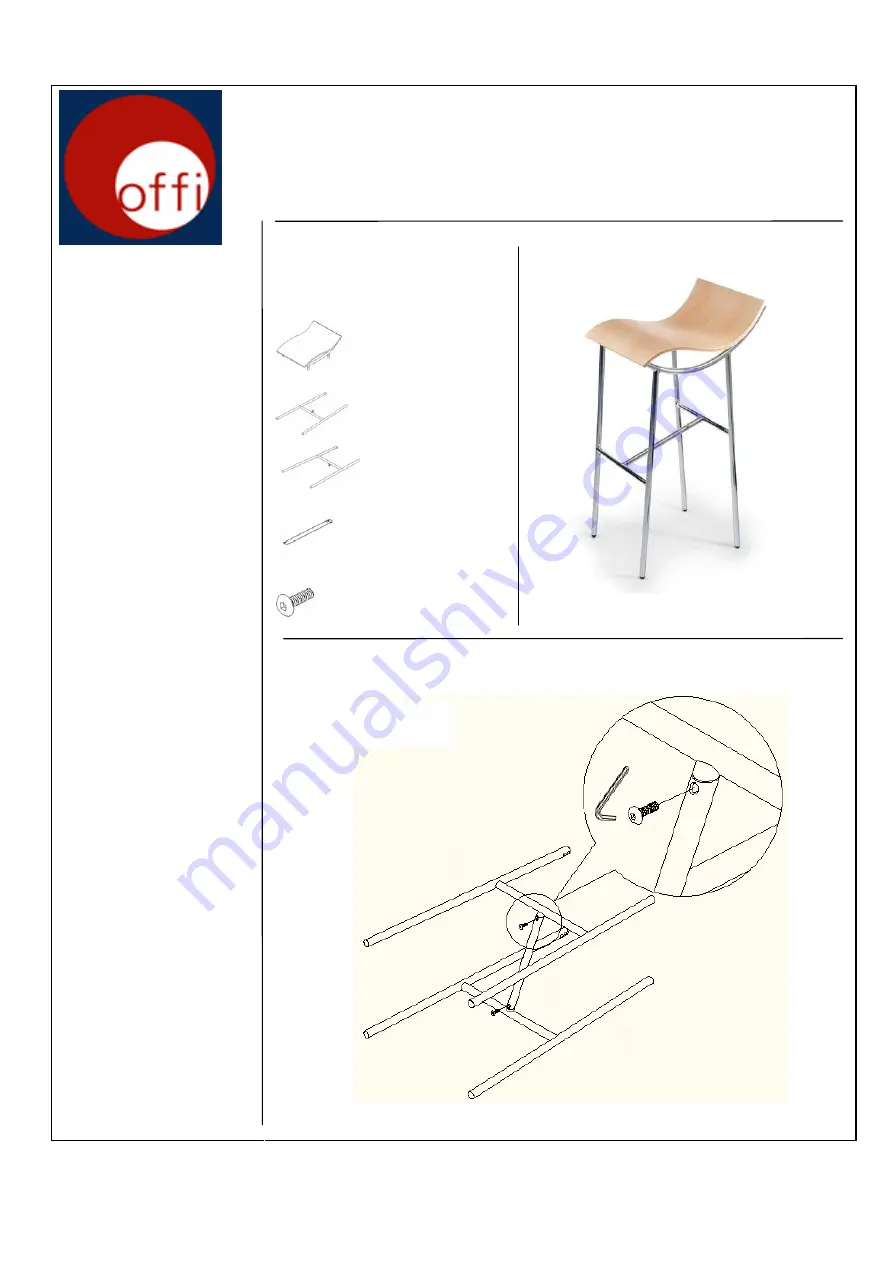 offi ARP 30 BARSTOOL Assembly Instructions Download Page 1