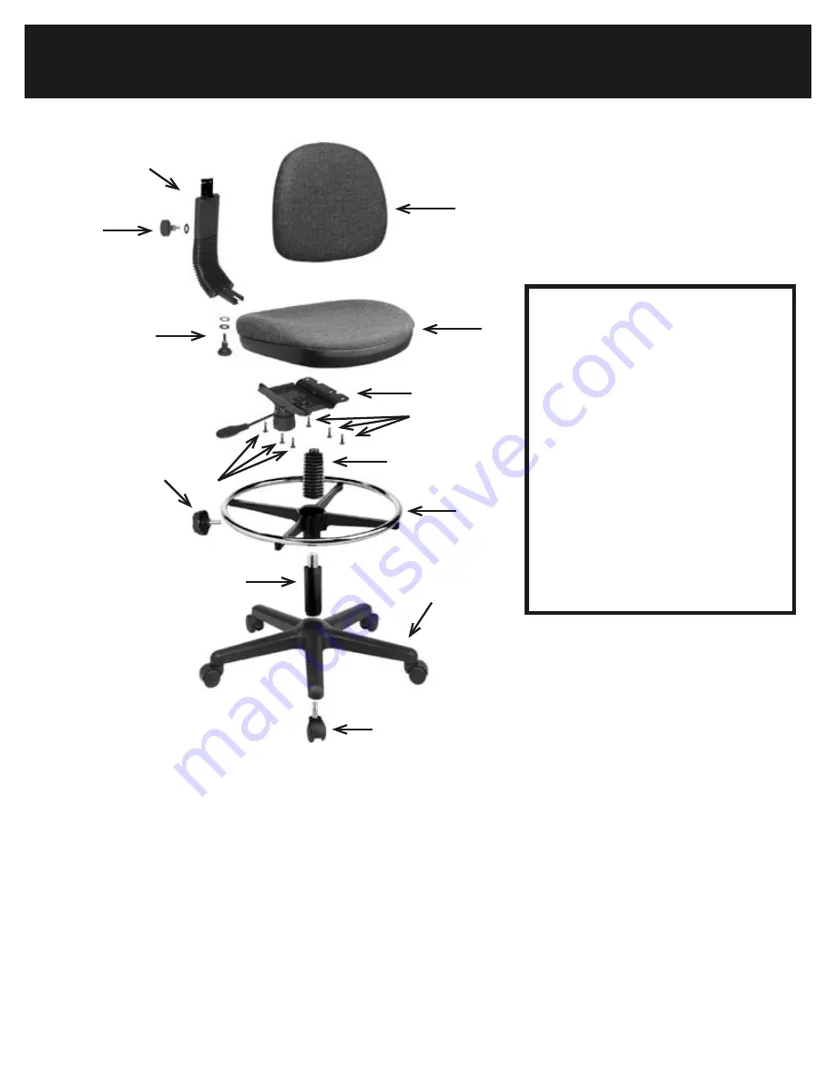 Office Star Products DC800 Operating Instructions Download Page 2