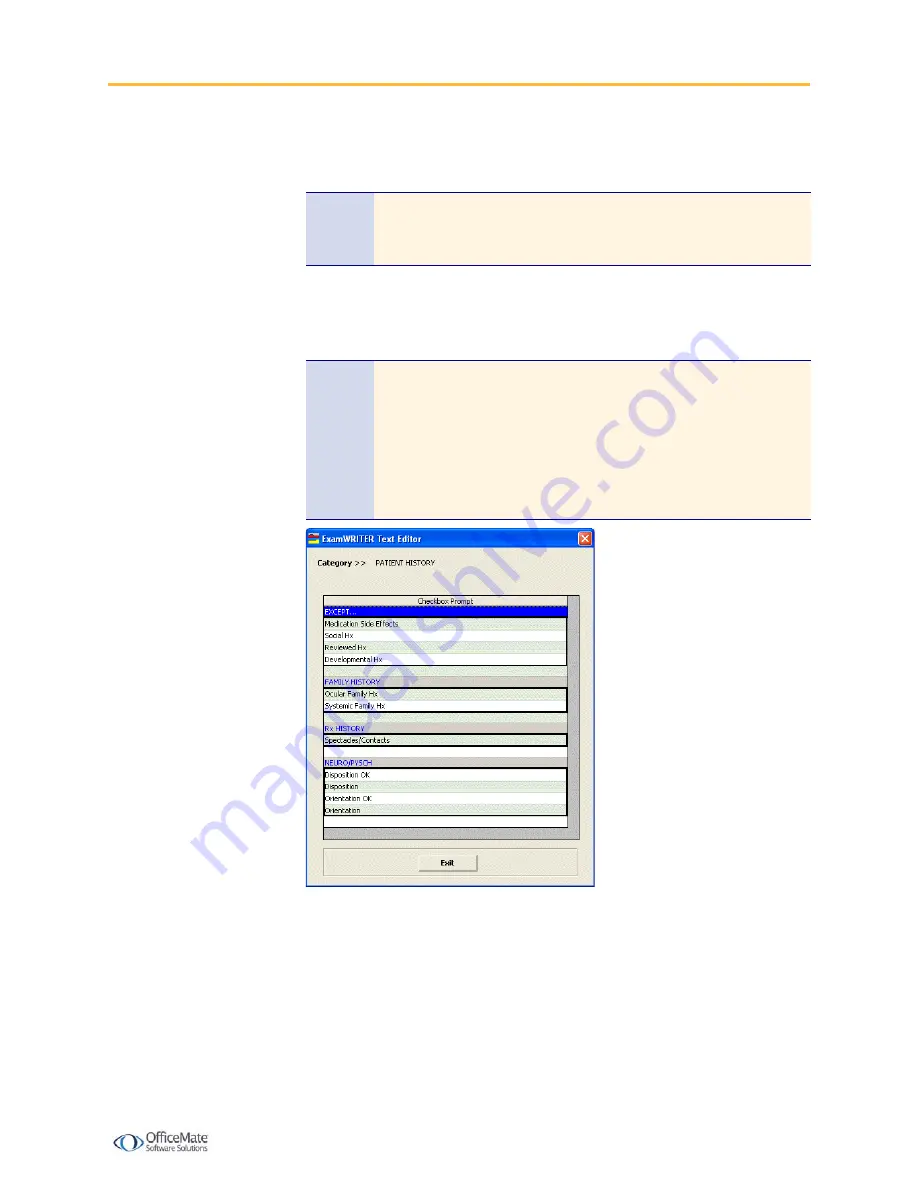 OfficeMate ExamWriter 7.3 Enhancements Manual Download Page 18