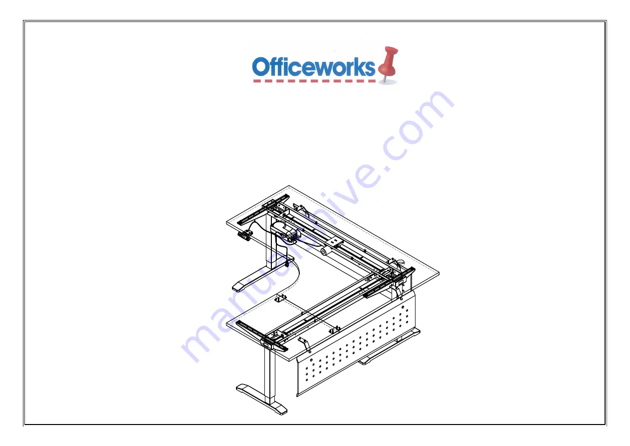 Officeworks JBSTIHWS18 Assembly Instructions Manual Download Page 1