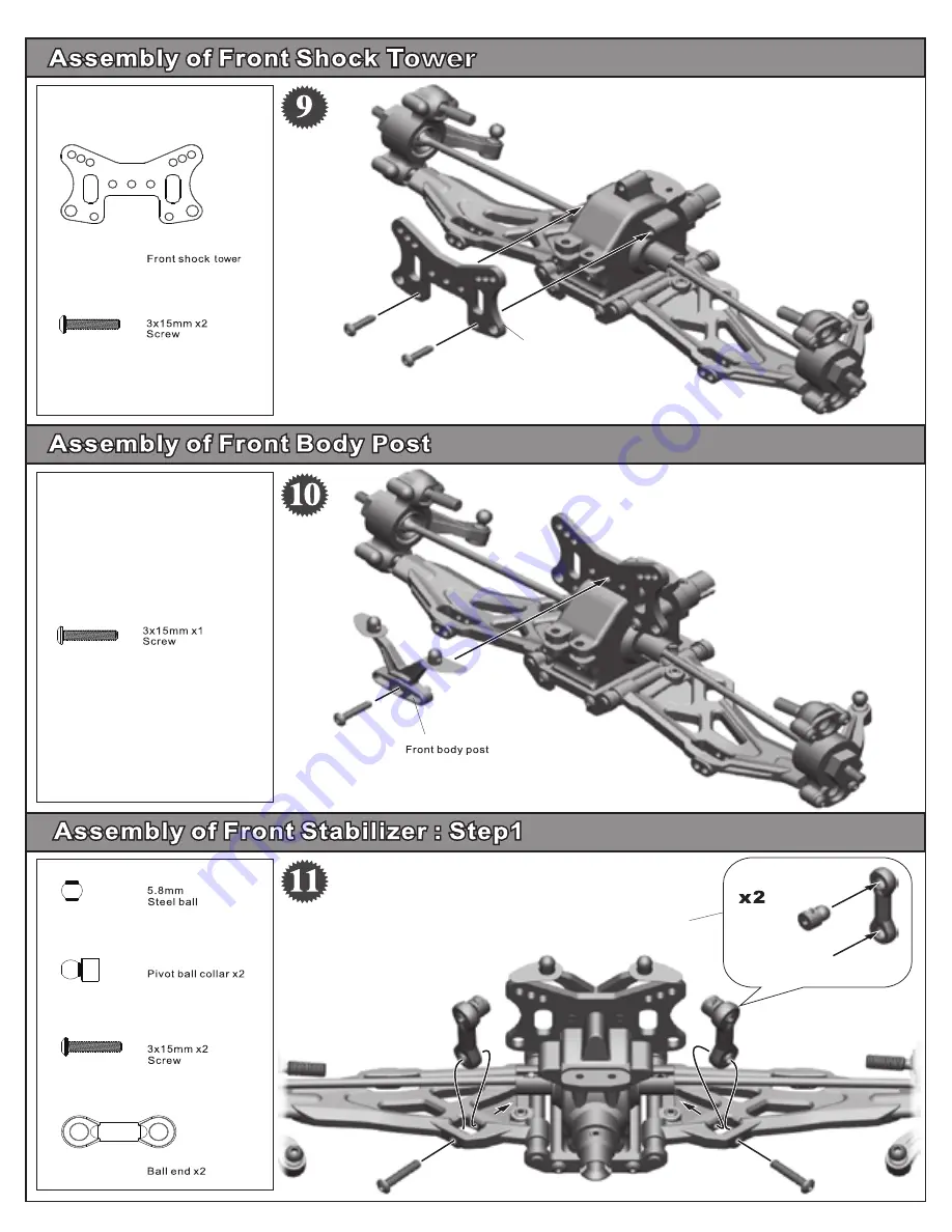 Ofna Racing HYPER10-TT Instruction Manual Download Page 17