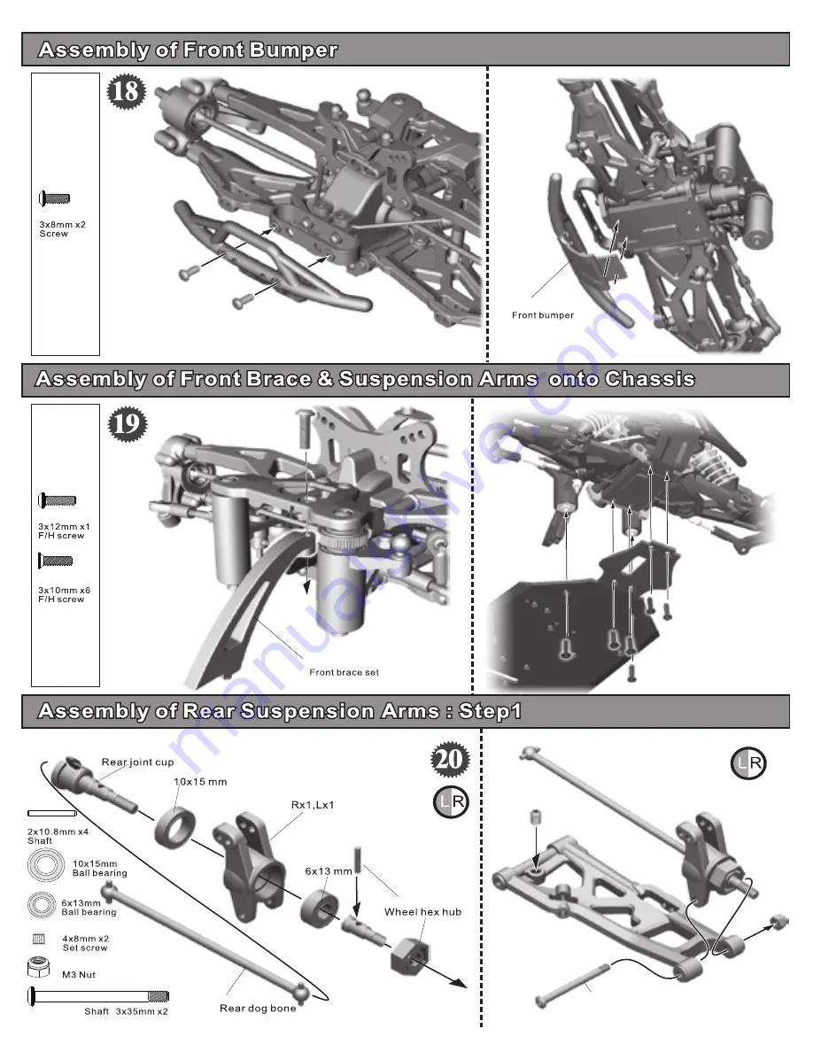 Ofna Racing HYPER10-TT Instruction Manual Download Page 20