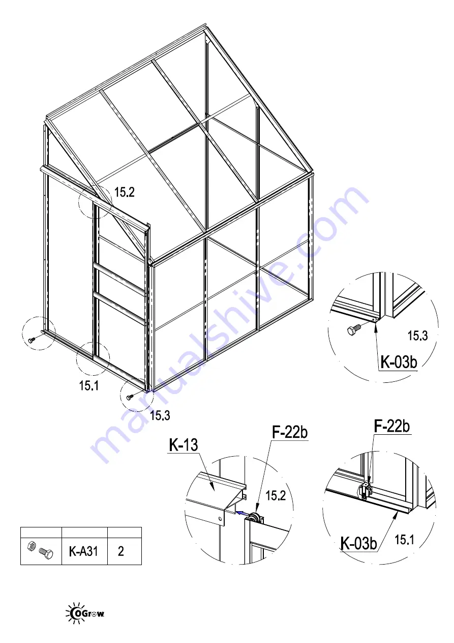 oGrow OGAL-46A Assembly Instructions Manual Download Page 20