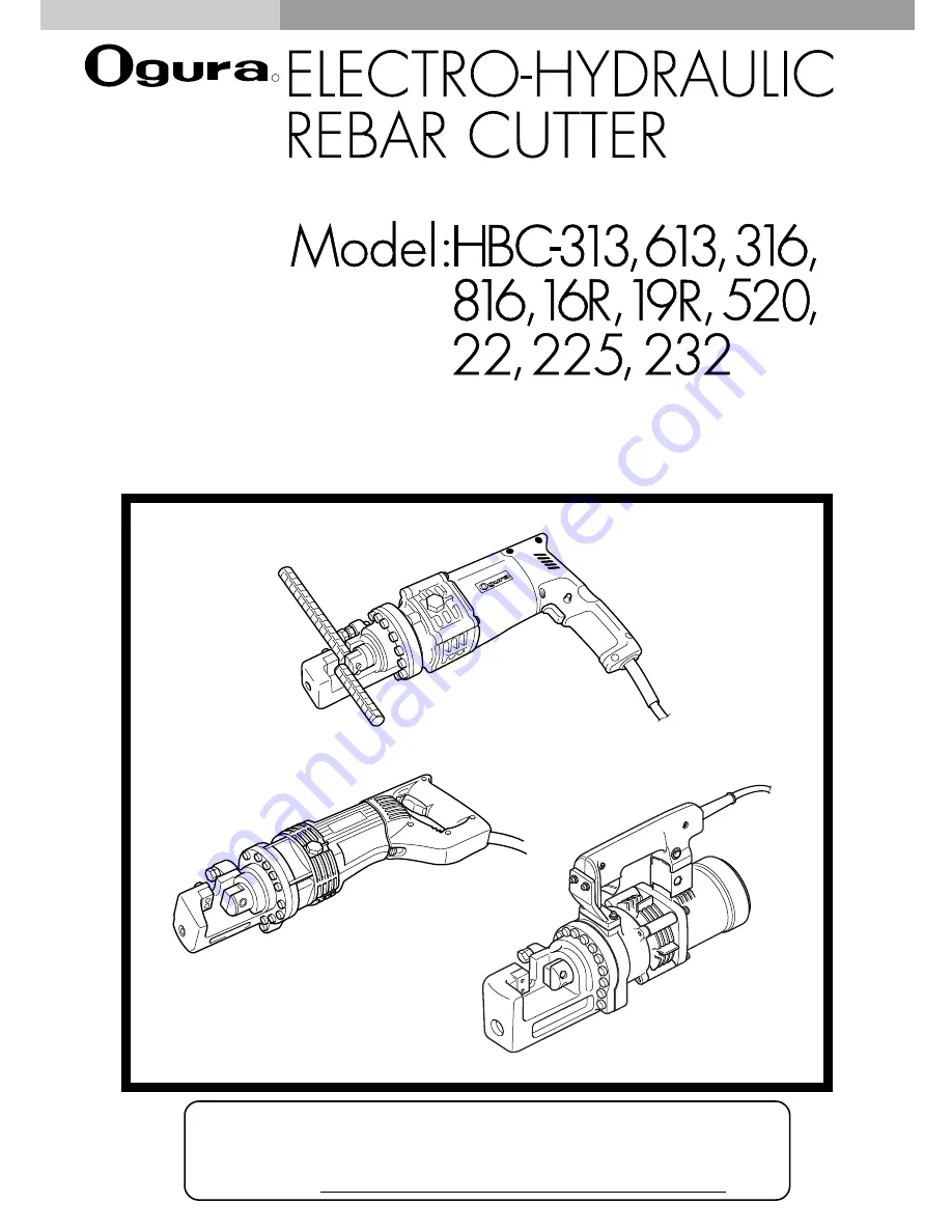 Ogura HBC-313 Instruction Manual Download Page 1